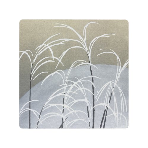 Momoyogusa Flowers Vintage Japanese Metal Wall Art