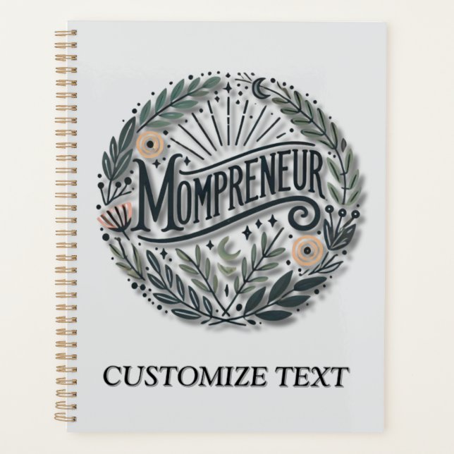 Mompreneur Themed Planner (Front)