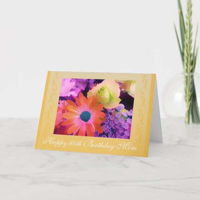 Mom's 60th birthday roses card (Front)