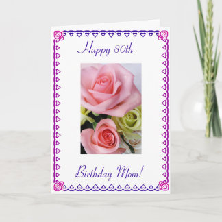 Mom's 80th Birthday Card