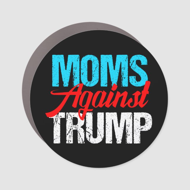 Moms Against Trump Political Election Car Magnet (Front)