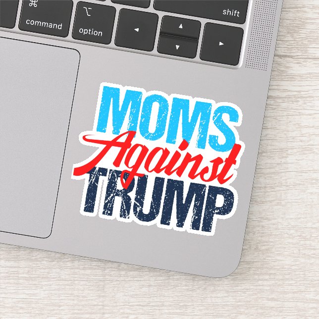 Moms Against Trump Political Laptop Sticker (Detail)