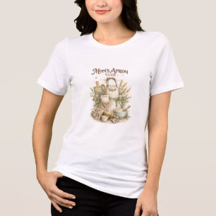 Mom's Apron Club Vintage Kitchen T-Shirt Design Tri-Blend Shirt