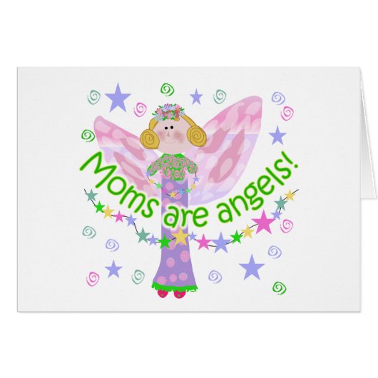 Moms Are Angels Cards (Front Horizontal)