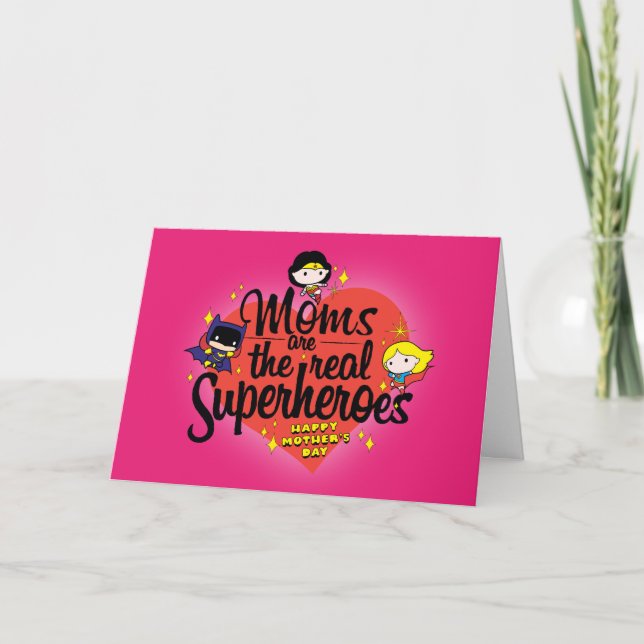 Moms Are The Real Superheroes Card (Front)