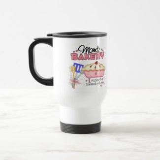 Mom's Bakery Travel Mug zazzle_mug