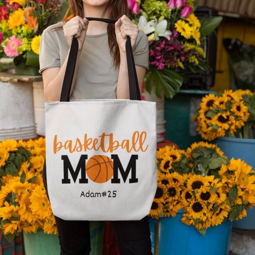 Moms Basketball MVP Personalized Tote Bag