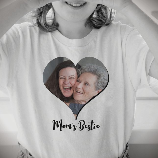 Mom's Bestie Custom T-Shirt for Girls | DP7 (photo t shirt, photo tee, for girls, mother's day, gift, custom, customizable, personalized, online)