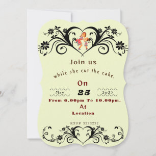 Mom's birthday invitation