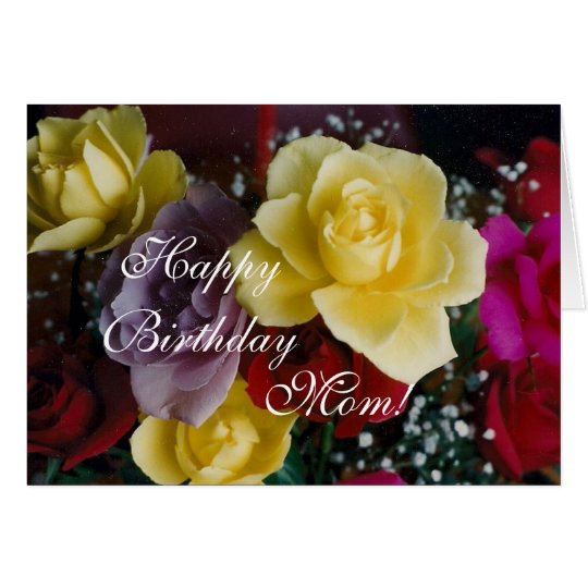 Mom's Birthday roses Card