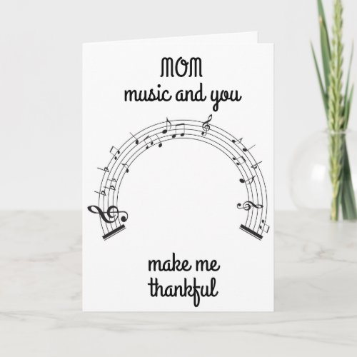 MOMS BIRTHDAY TIME TO BE THANKFUL birthday card Holiday Card