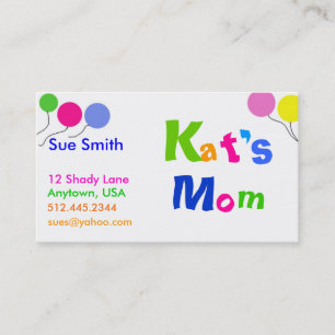 Mom's Business card