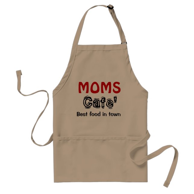 Moms Cafe' Adult Apron (Front)