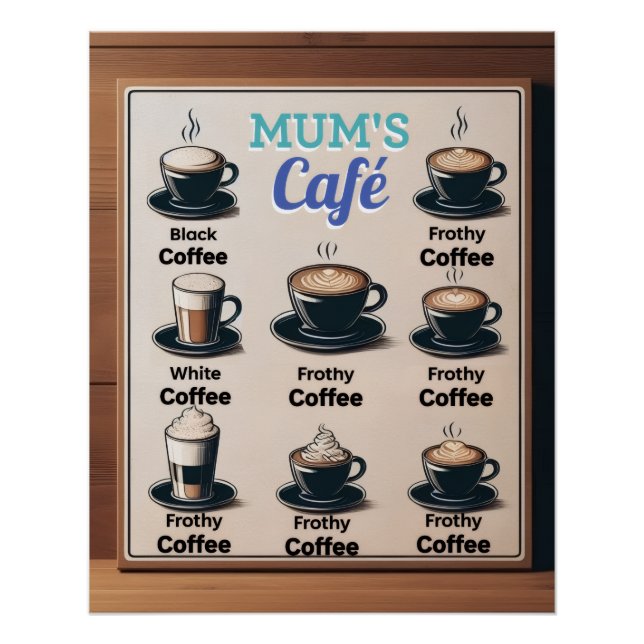 Mom's Cafe Postcard Poster (Front)