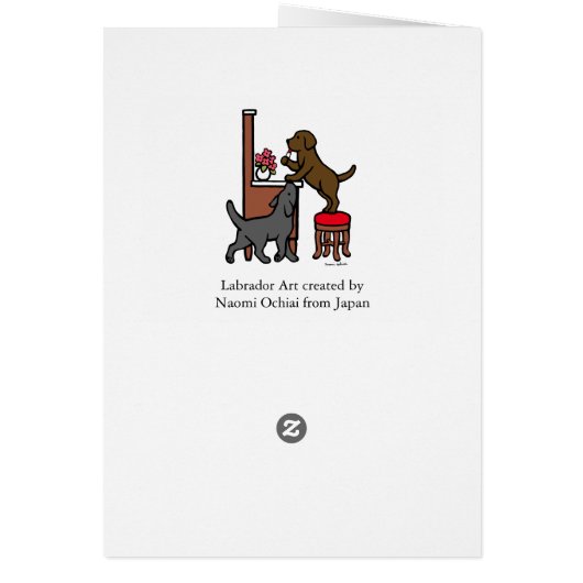 Mom's Chocolate Lab and Black Lab (Back)