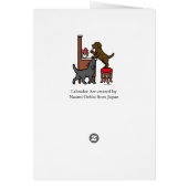 Mom's Chocolate Lab and Black Lab Cards (Back)