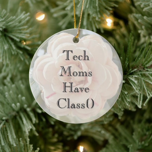 Mom's Classy Tech Vibe Ornament (Tree)