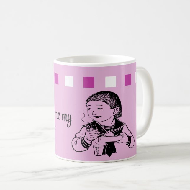 Mom's Cooking: Foodie Girl's Favorite Coffee Mug (Front Right)