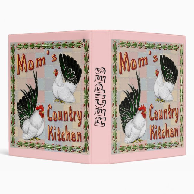 Mom's Country Kitchen 3 Ring Binder (Background)