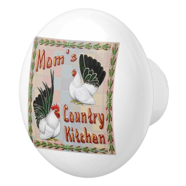 Mom's Country Kitchen Ceramic Knob (Right)