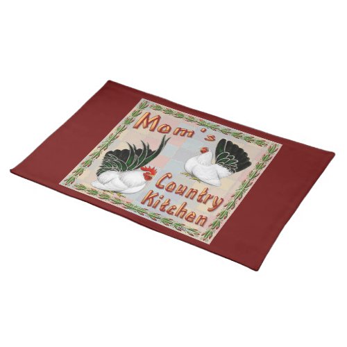 Moms Country Kitchen Cloth Placemat