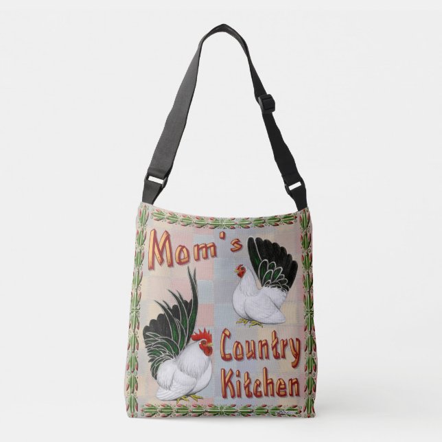 Mom's Country Kitchen Crossbody Bag (Front)