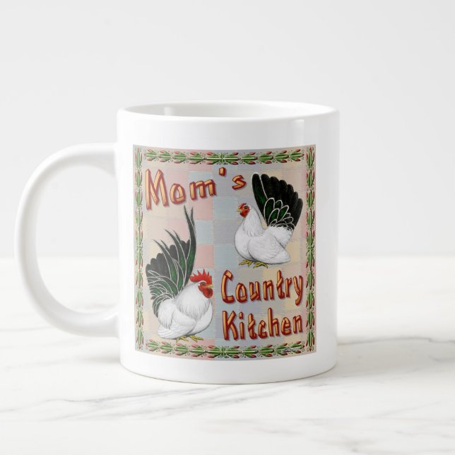 Mom's Country Kitchen Giant Coffee Mug (Left)
