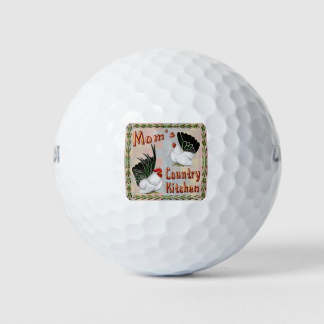 Mom's Country Kitchen Golf Balls (Front)
