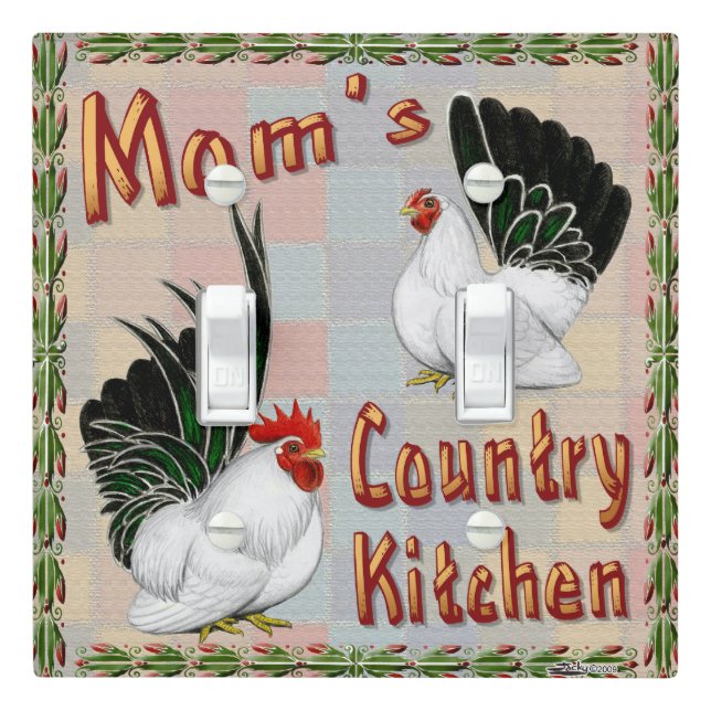 Mom's Country Kitchen Light Switch Cover (In Situ)