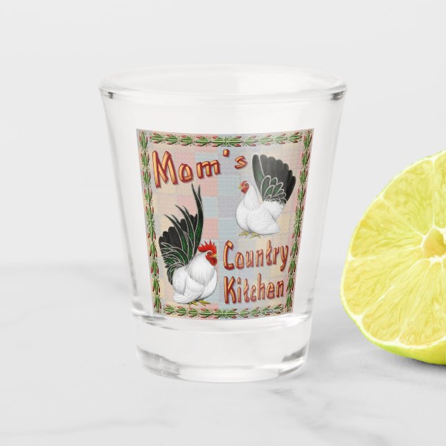 Mom's Country Kitchen Shot Glass (Front)
