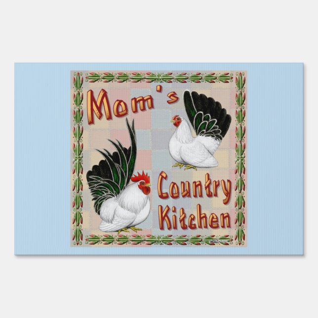 Mom's Country Kitchen Sign (Front)