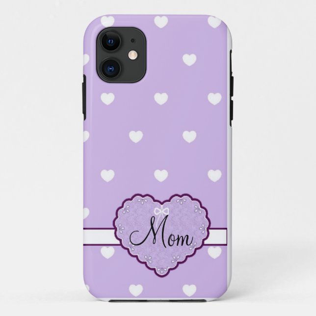 Mom's Custom Heart iPhone 5 Case (Back)