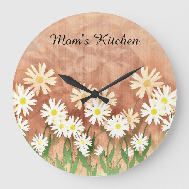 Mom's Daisy Kitchen Clock (Front)