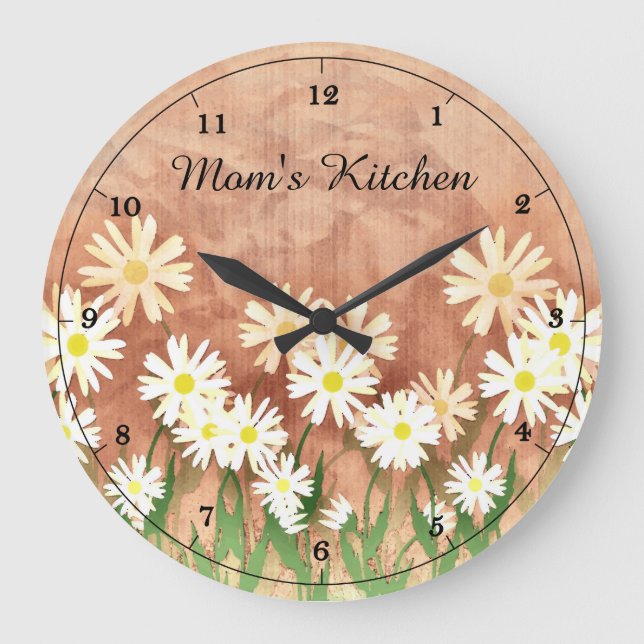 Mom's Daisy Kitchen Clock (Front)