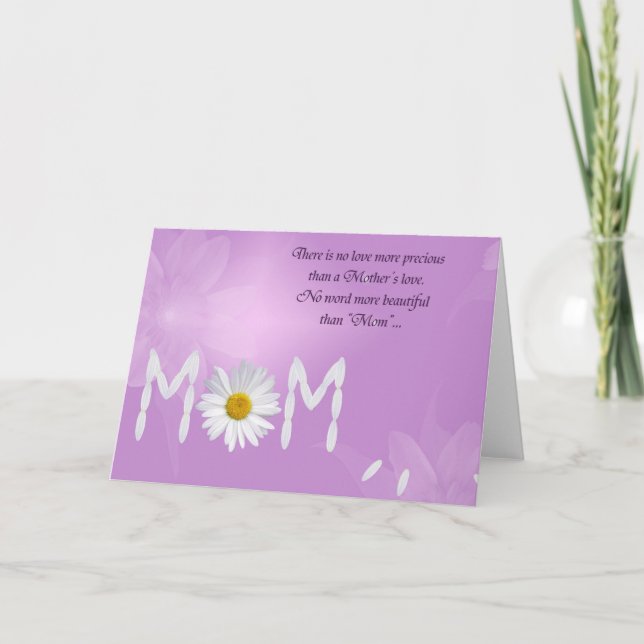 Mom's Daisy Petals Card (Front)