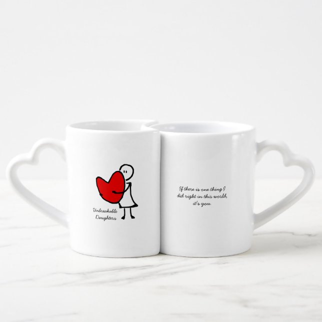 Moms & Daughters Coffee Mug Set (Back Nesting)