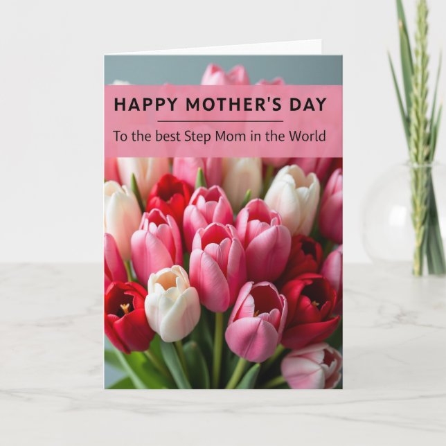 Moms Day Blossoms Banner Card (Front)