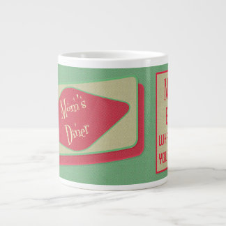 Moms Diner 1950s design Giant Coffee Mug