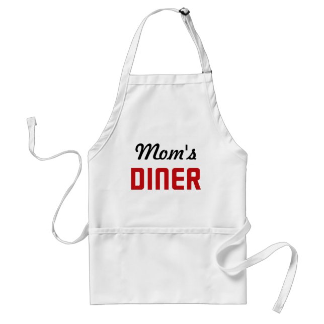 Mom's Diner Adult Apron (Front)