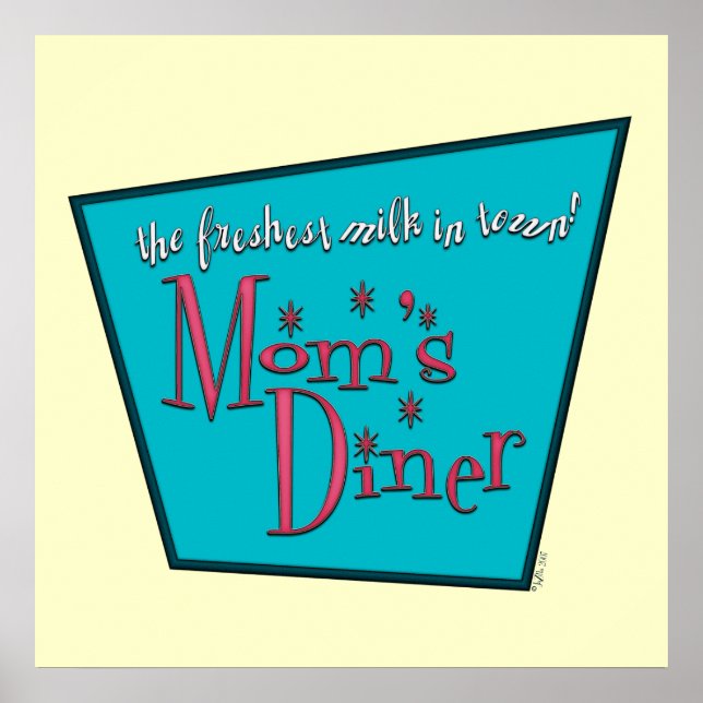Mom's Diner: Breastfeeding Poster (Front)