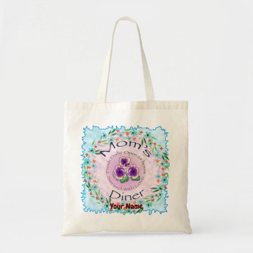 Moms Diner custom name Tote Bag