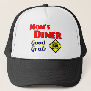Mom's Diner Good Grub Retro Restaurant Trucker Hat