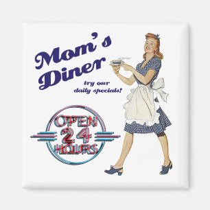 Mom's Diner Magnet