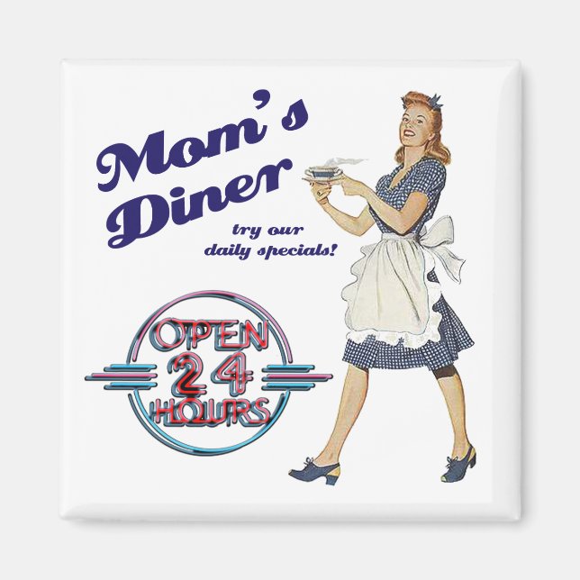 Mom's Diner Magnet (Front)