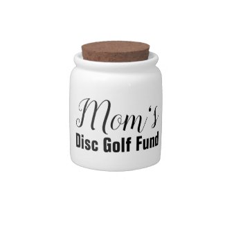 Mom's Disc Golf Fund Desk Jar or Bank