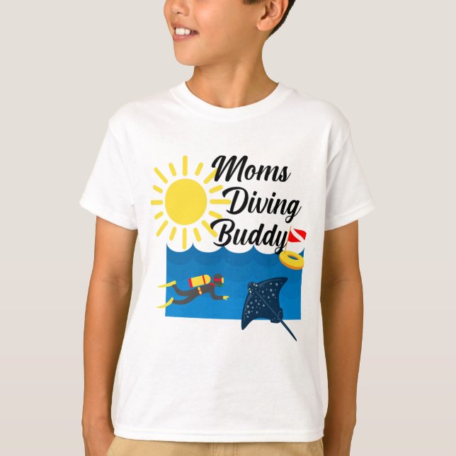 Moms Diving Buddy Design - Kids' Basic T-Shirt (Front)