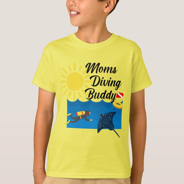 Moms Diving Buddy Design - Kids' Basic T-Shirt (Front)