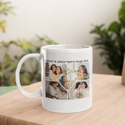 Moms Embrace Home Photo Collage Coffee Mug