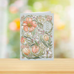 Mom's Favorite Color Floral Mother's Day Foil Greeting Card<br><div class="desc">Spring floral illustration with foil linework and "MOM" over custom color background. Add your own message inside and/or a photo to be printed if desired</div>