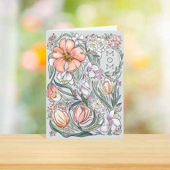 Mom's Favorite Color Mother's Day Card by beckynimoy at Zazzle